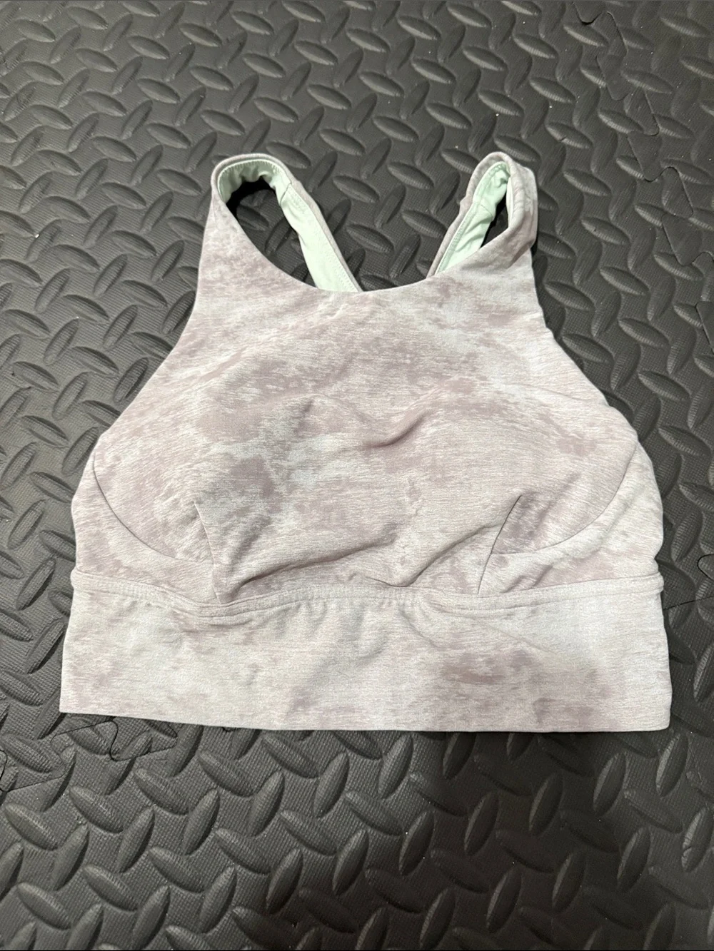 lululemon athletica Heathered Light Mauve Sports Bra